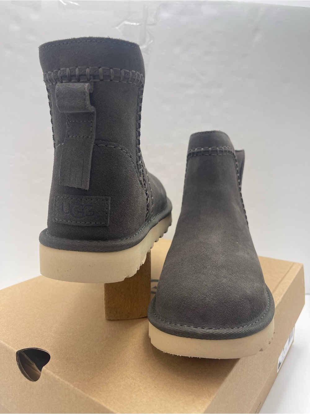 UGG Women’s Classic Mini Elaria Boots W1178831 MLSS Suede Sheepskin Booties - Picture 8 of 16